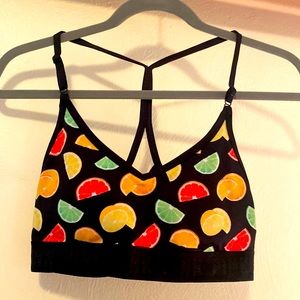 Fruity Black PINK Sports Bra